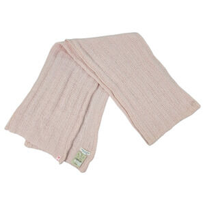 American Eagle NWT Angora Wool Blend Blush Pink Knit Scarf Cozy Warm Coquette